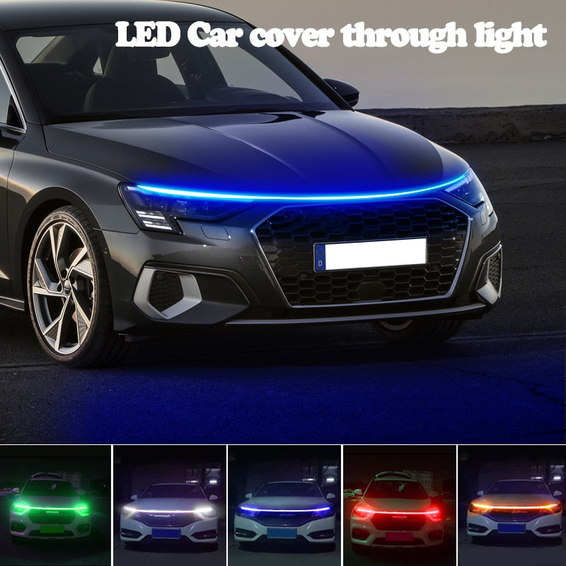 Adjustable Fit Car Hood LED Light Bar - Luxicro