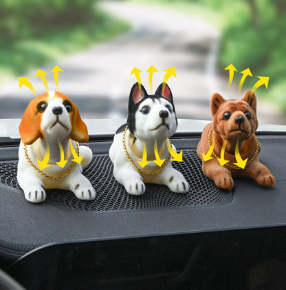 Fun Car Dog Bobble Head Decoration