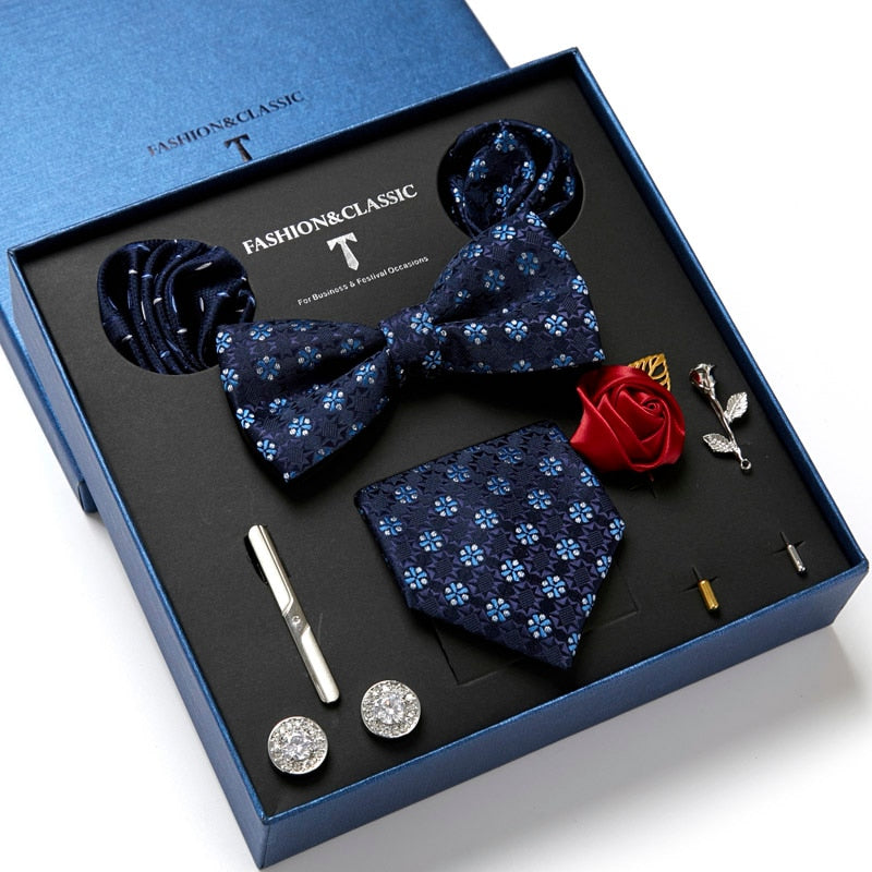 Luxury Silk Necktie Gift Box Set