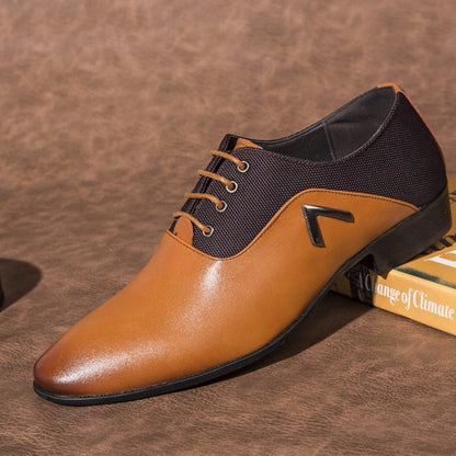Classic Black Leather Men's Dress Shoes - Luxicro