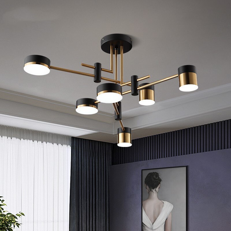 Luxurious Metal Crystal Ceiling Light