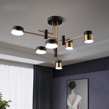 Luxurious Metal Crystal Ceiling Light