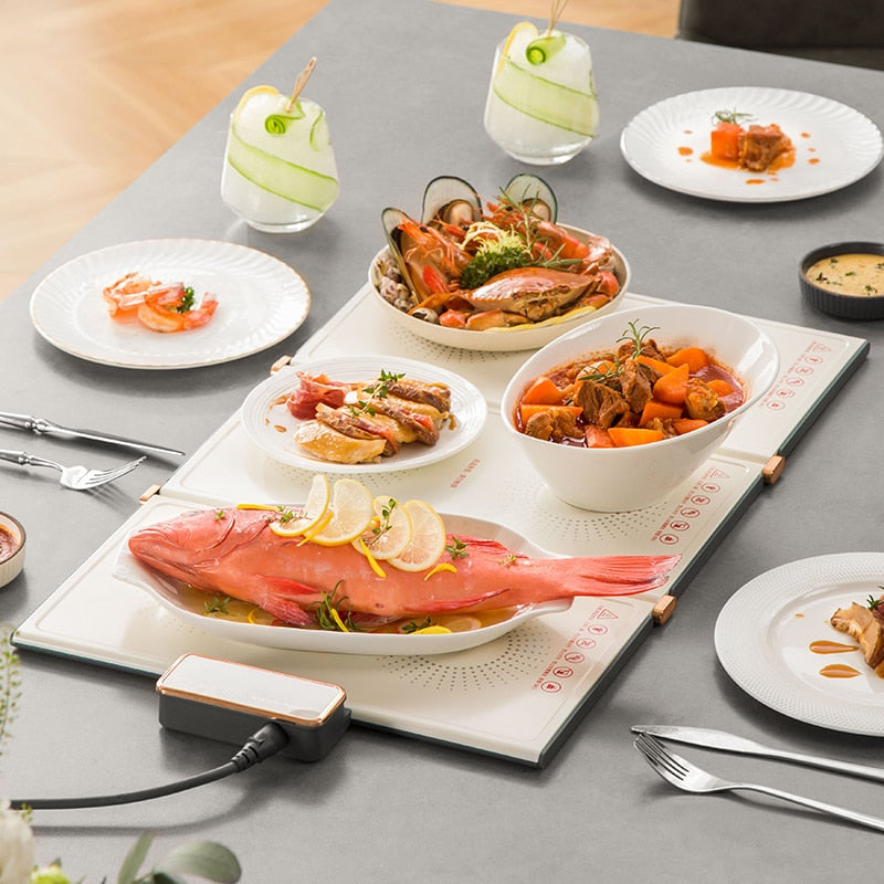 Compact Collapsible Thermal Food Server Tray