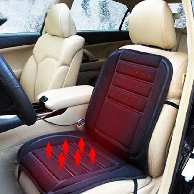 Cozy Heated Car Seat Pad with Comfort Foam - Luxicro