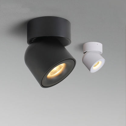 Round LED Ceiling Light 360 Degree Rotating Fixture - Luxicro