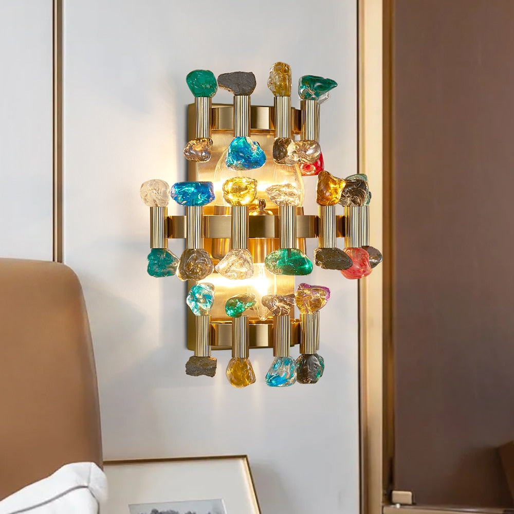 Beautiful Sparkling Crystal Wall Lamp