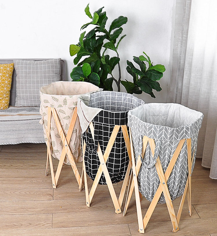 Large Folding Laundry Basket - Luxicro