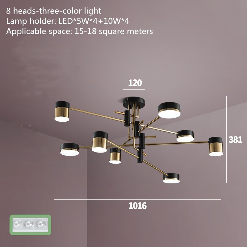 Luxurious Metal Crystal Ceiling Light