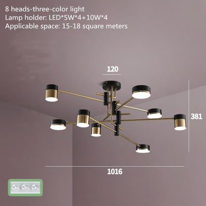 Luxurious Metal Crystal Ceiling Light
