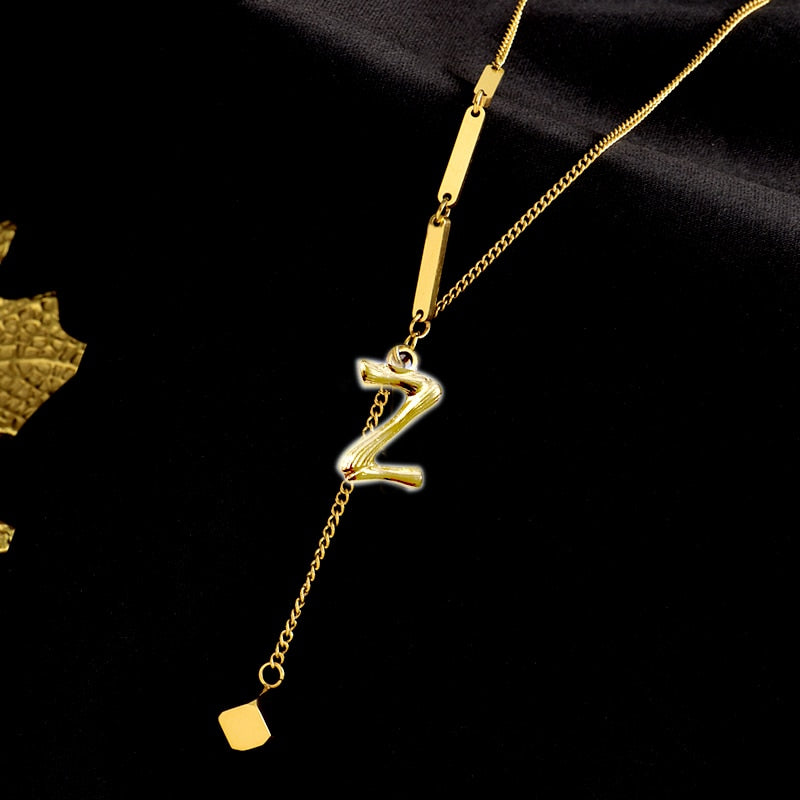 Custom Initial Pendant Necklace