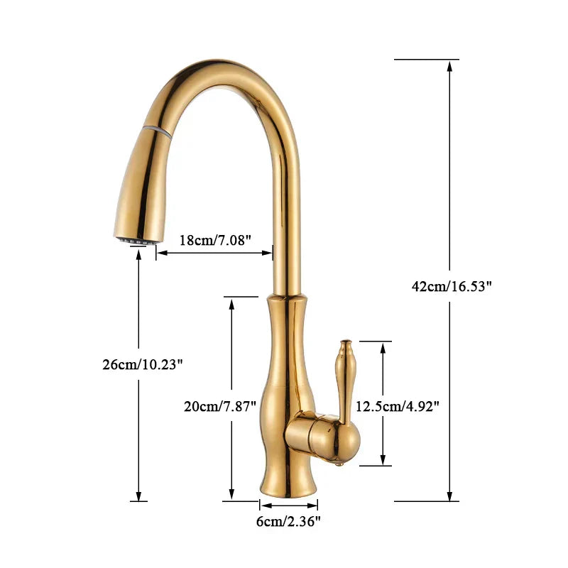 Luxury Stainless Steel Kitchen Faucet