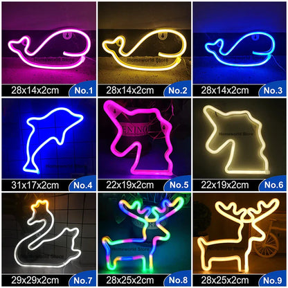 Colorful LED Wall Light Decor Night Lamp