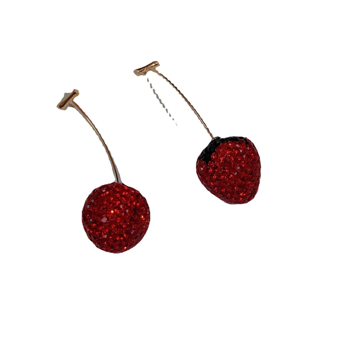 Fresh Strawberry Drop Earrings