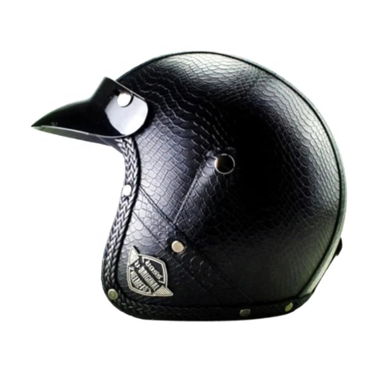 Classic Biker Helmet with Flip Face Shield