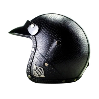 Classic Biker Helmet with Flip Face Shield