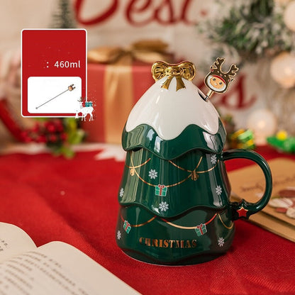 Colorful 3D Christmas Tree Coffee Mug