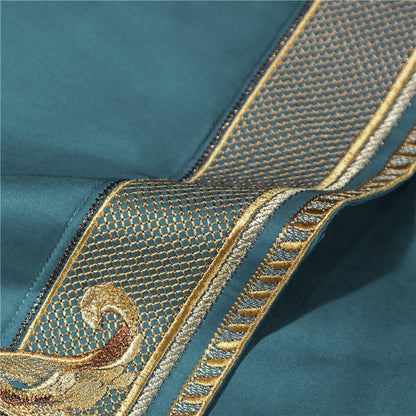 Luxury Embroidered Egyptian Cotton Bedding Set