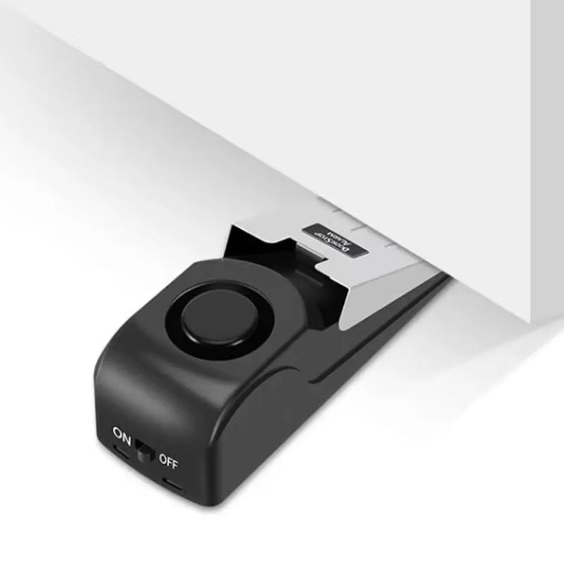 Secure Door Stop Alert – 125dB Loud Sound Portable Wedge - Luxicro