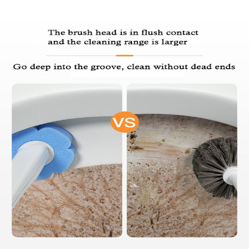 Easy Clean Disposable Toilet Brush Set