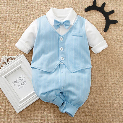 Adorable Infant Boy Short Romper