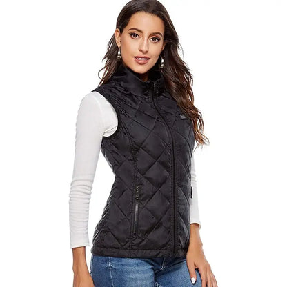 Cozy Ladies' Electric Vest with USB Charging