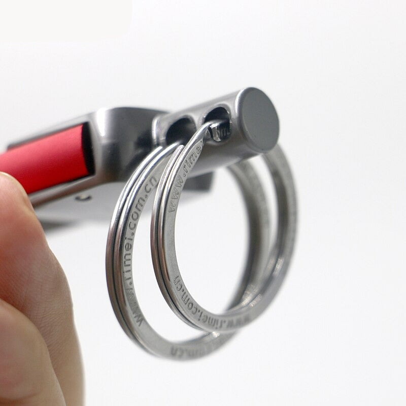 Slender Silver Keychain Belt Accessory