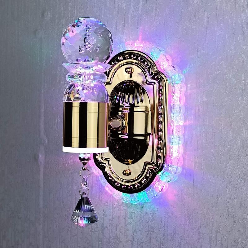 Elegant Glass Floral Dimmable Wall Lamp
