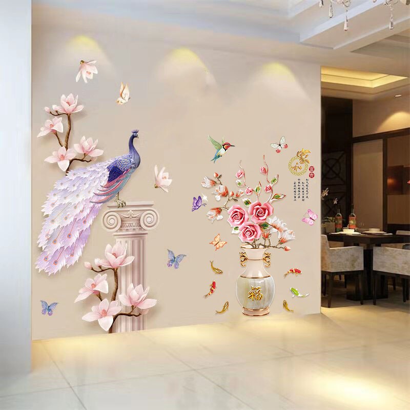 Vibrant Flower Vinyl Wall Sticker