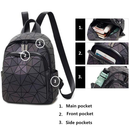 Vibrant Shine Holographic Kids Backpack