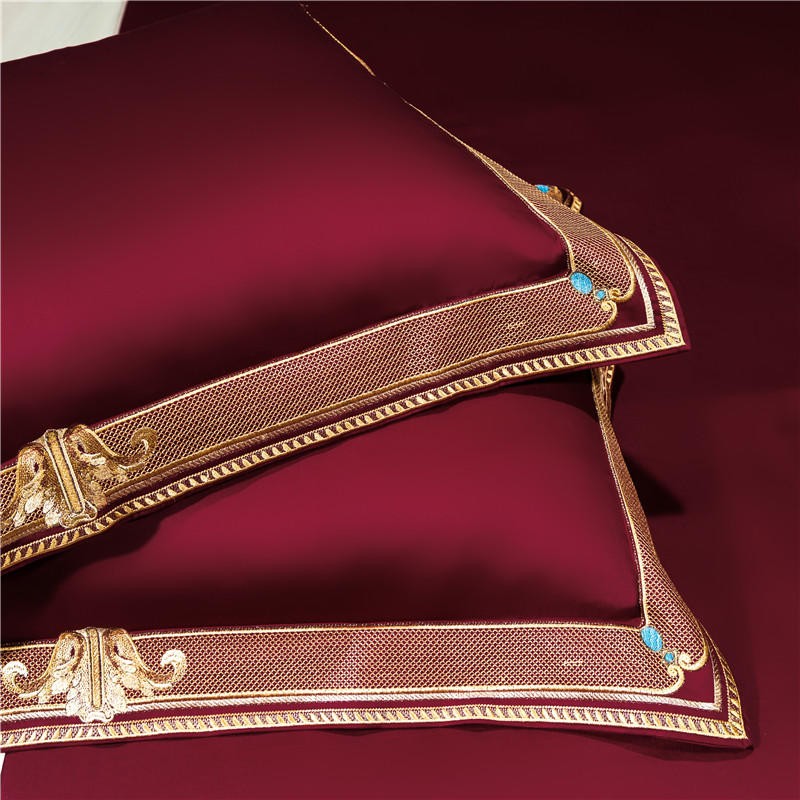Luxury Embroidered Egyptian Cotton Bedding Set