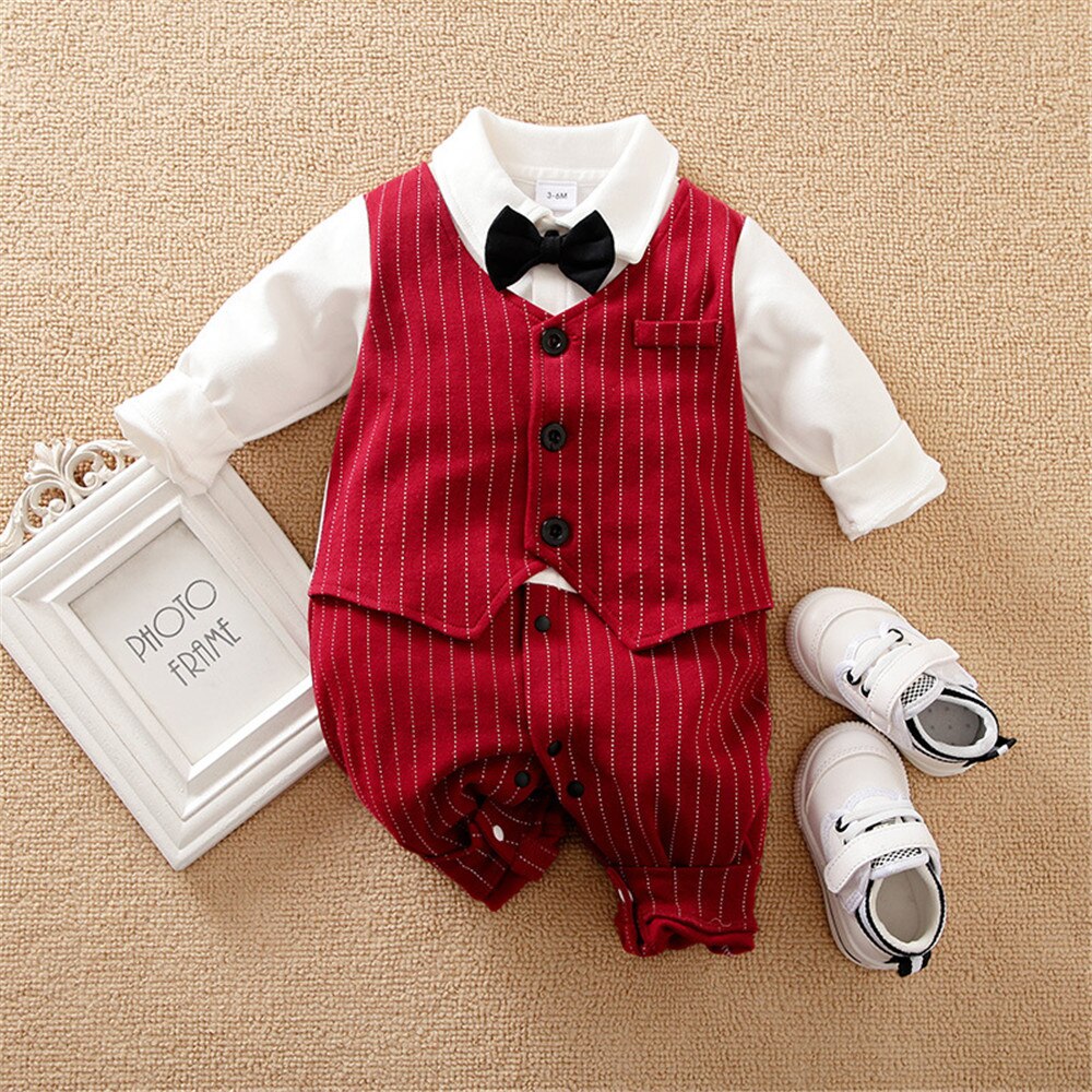 Adorable Infant Boy Short Romper