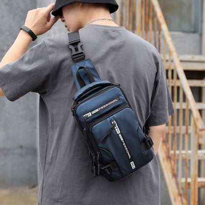 Waterproof Crossbody Bag with USB Charging and Pockets