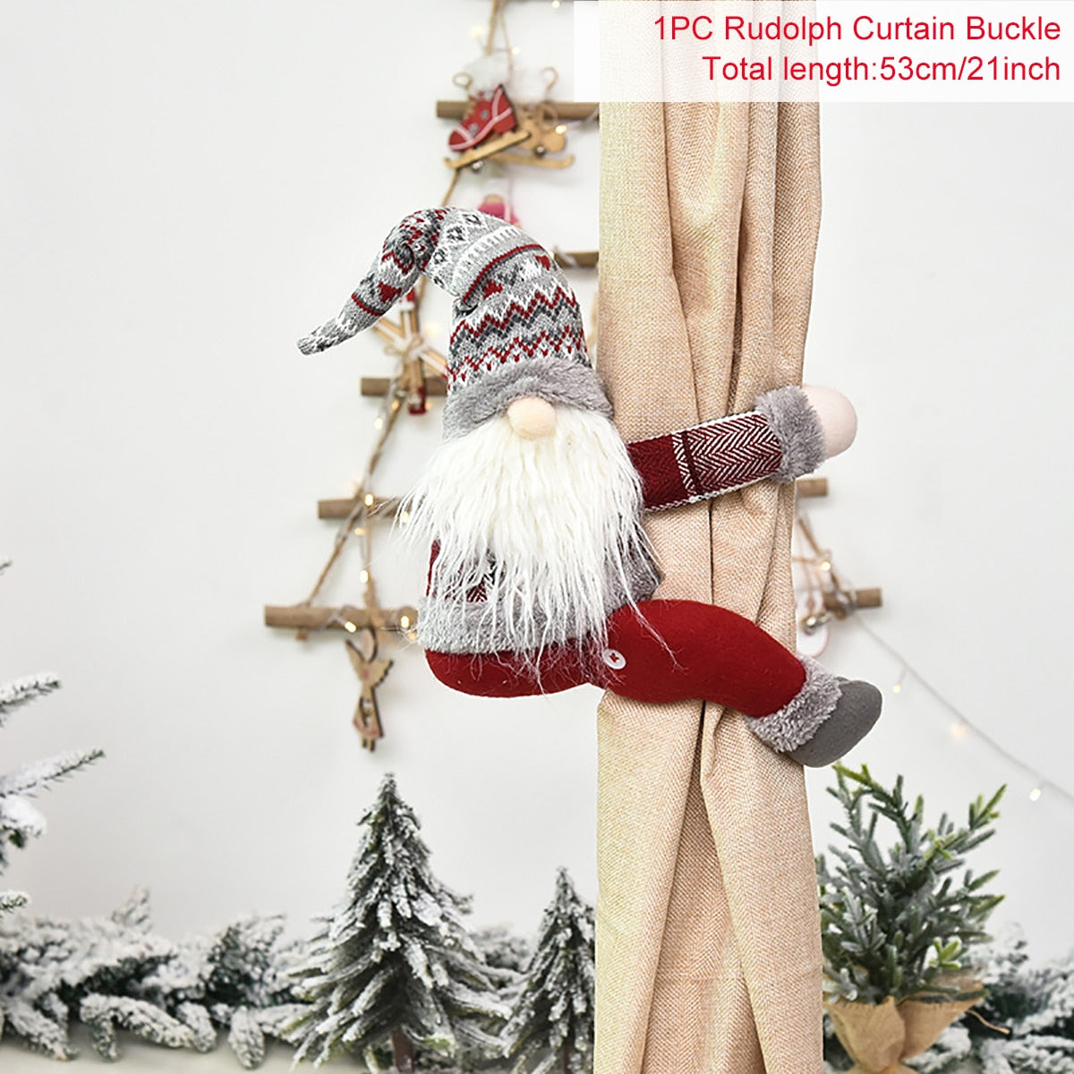 Festive Holiday Tree Window Curtain Hooks