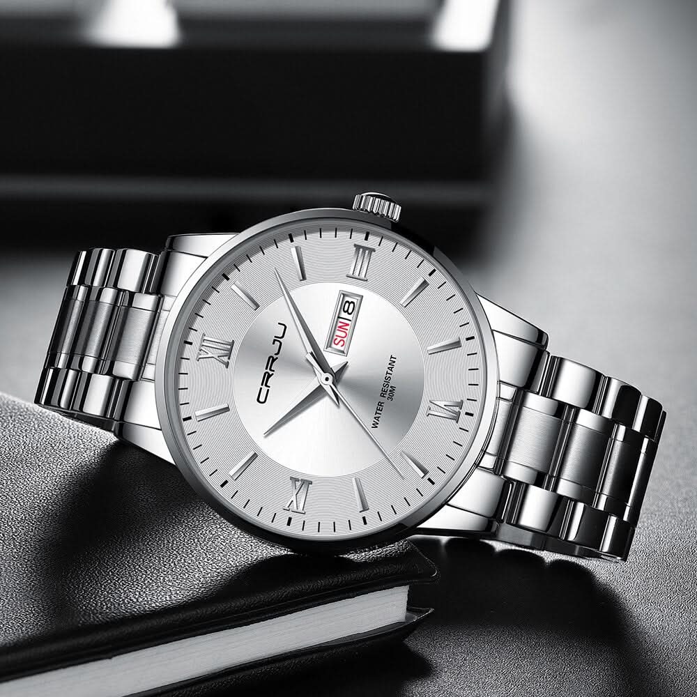 Stylish Mens Water Resistant Stainless Steel Watch
