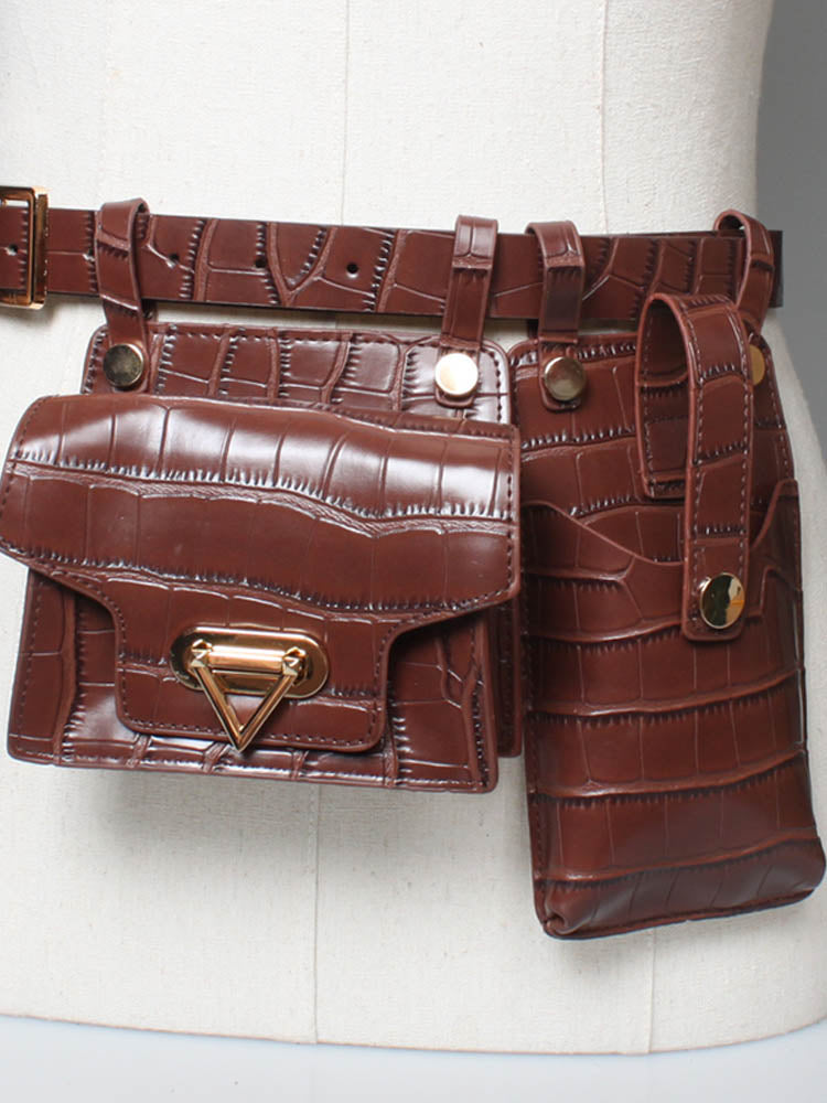 Compact Genuine Leather Cross Body Purse