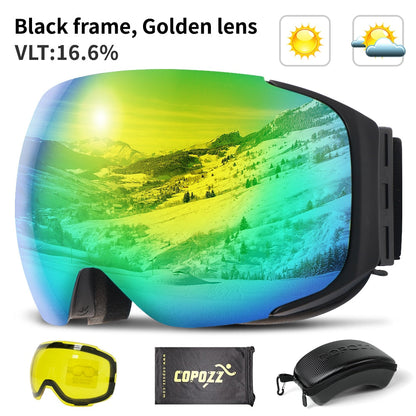 Anti Fog Snowboard Skiing Goggles Clear Lens