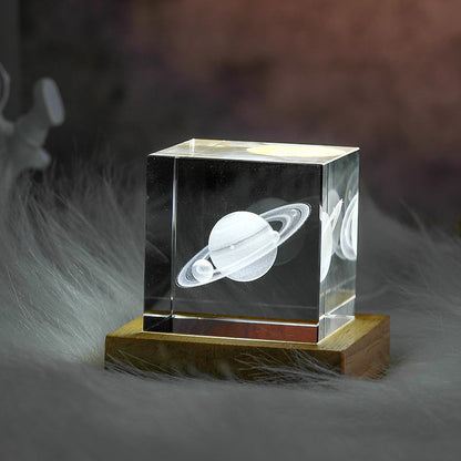 Sparkling Crystal Moon Table Lamp