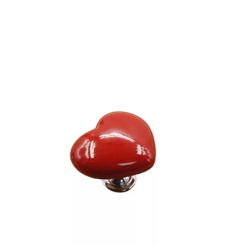 Stylish Ceramic Heart Door Knob Handle