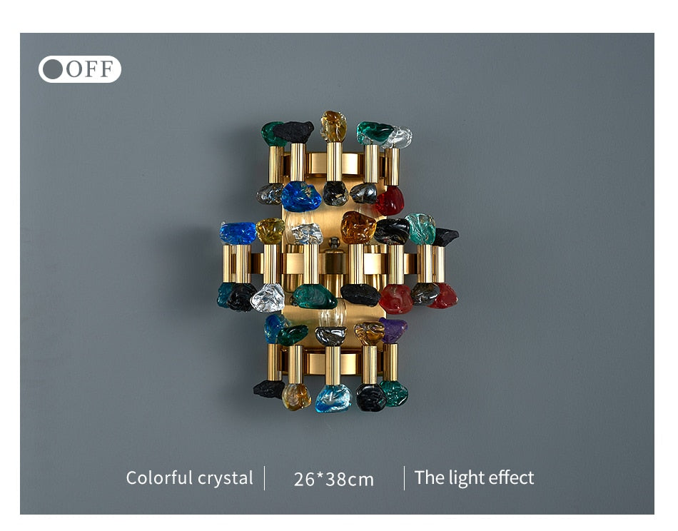 Beautiful Sparkling Crystal Wall Lamp