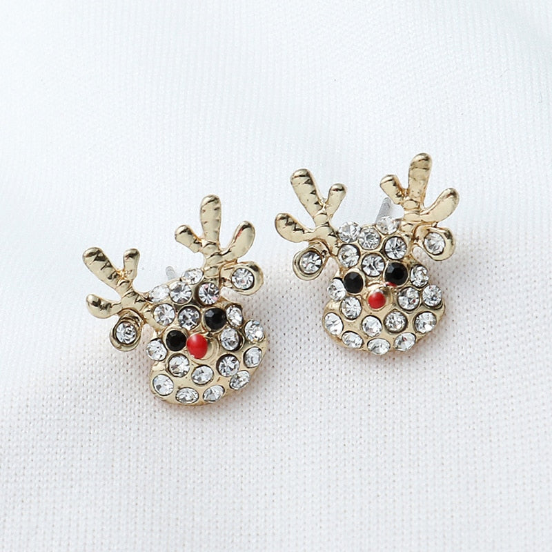 Festive Holiday Christmas Tree Dangle Earrings