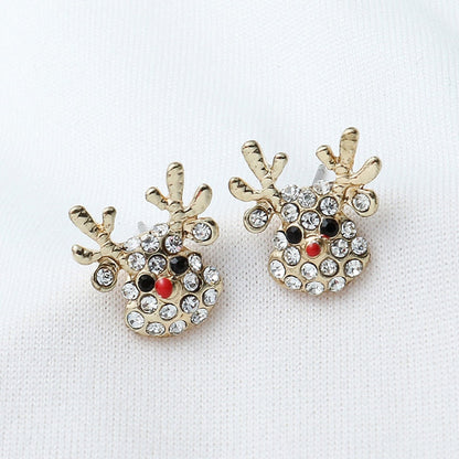 Festive Holiday Christmas Tree Dangle Earrings