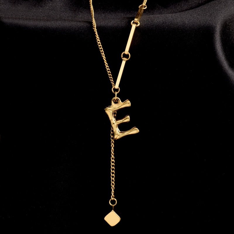 Custom Monogrammed Pendant Necklace