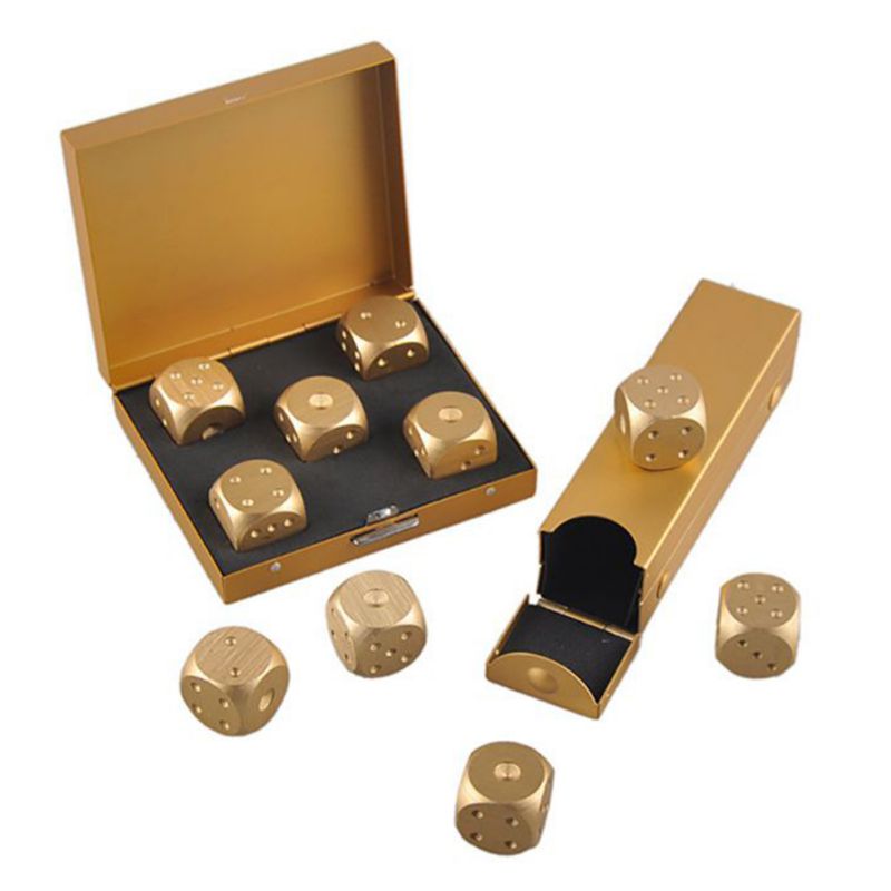 Premium 5pc Metal Dice Set
