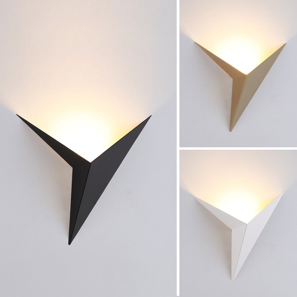Contemporary Triangle Wall Lamp