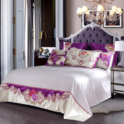 Luxurious Soft Silver Grey Bedding Duvet Cover Set