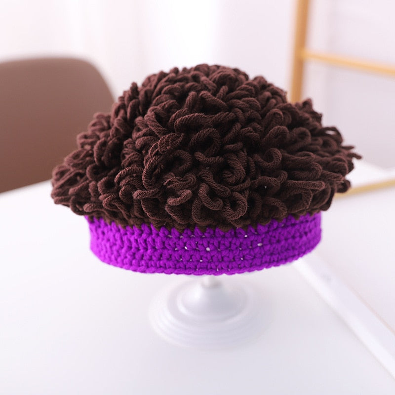 Vibrant Youthful Crazy Hair Beanie - Luxicro