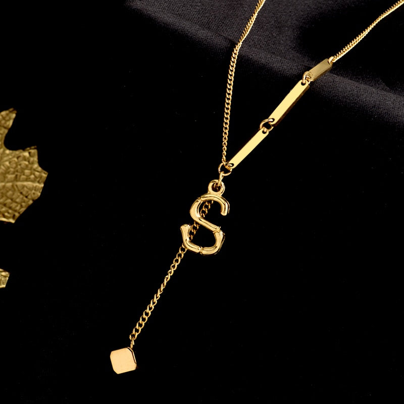 Custom Initial Pendant Necklace