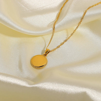 Elegant 18k Gold Angel Pendant Necklace
