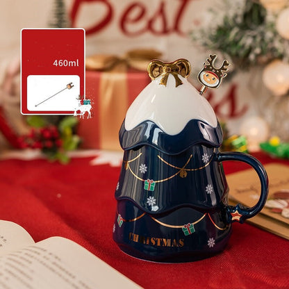Colorful 3D Christmas Tree Coffee Mug