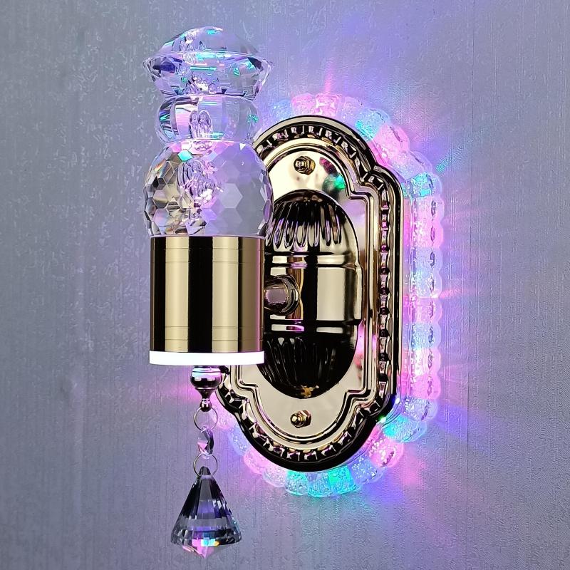 Elegant Glass Floral Dimmable Wall Lamp